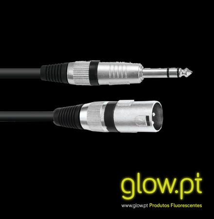 Cabo XLR ( M ) / Jack Stereo 2m bk