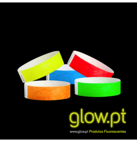 Pulseira Papel Inviolável Fluorescente