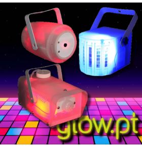 Pack Máquina Fumos Laser E Projetor LED Translúcidos IBIZA