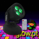 Projector Moving Head Mini 3 LED 8W CREE RGBW 18W Mic IBIZA
