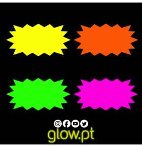 Estrelas Flashes Fluorescentes ( Pack 10 )