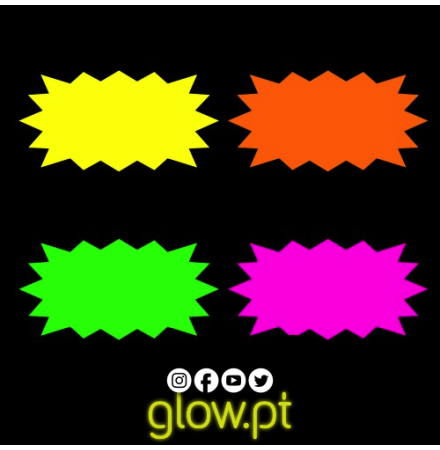 Estrelas Flashes Fluorescentes ( Pack 10 )