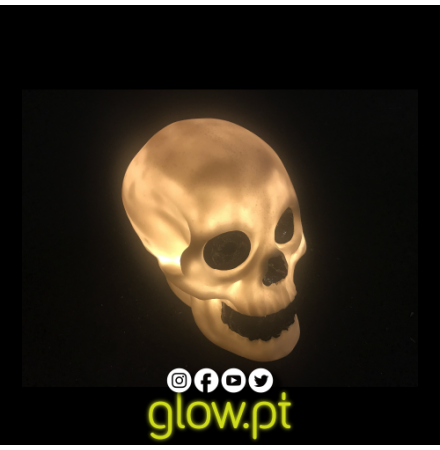 Caveira LED Deluxe ( 22cm )