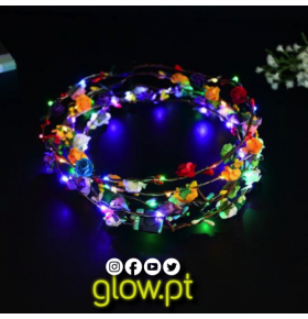 Coroa de Flores LED