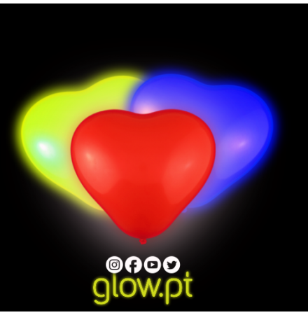 Balão Coração com LED