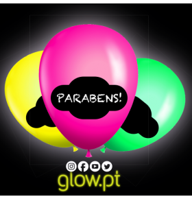 Balão Fluorescente Personalizável (  Pack 6 )