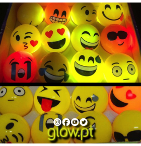 Bola Emoji LED 5cm
