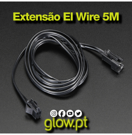 Extensão El Wire 5 Metros