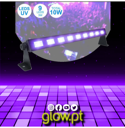 Barra LED UV ( 9 LED's)
