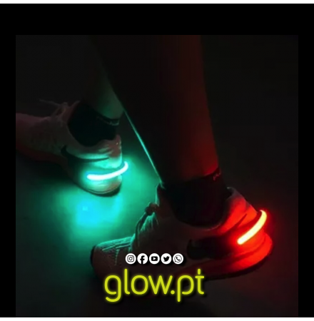 Clip LED P/Ténis ( Base Preta )