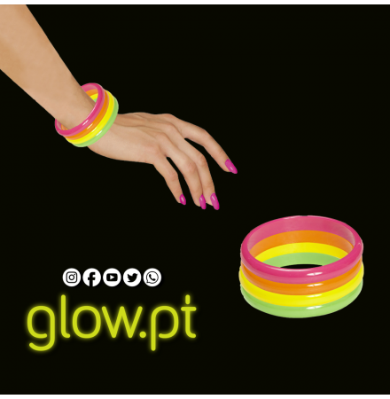 Pulseiras Neon pack 4