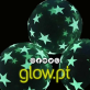 Balões Latex Estrelas Glow in the Dark